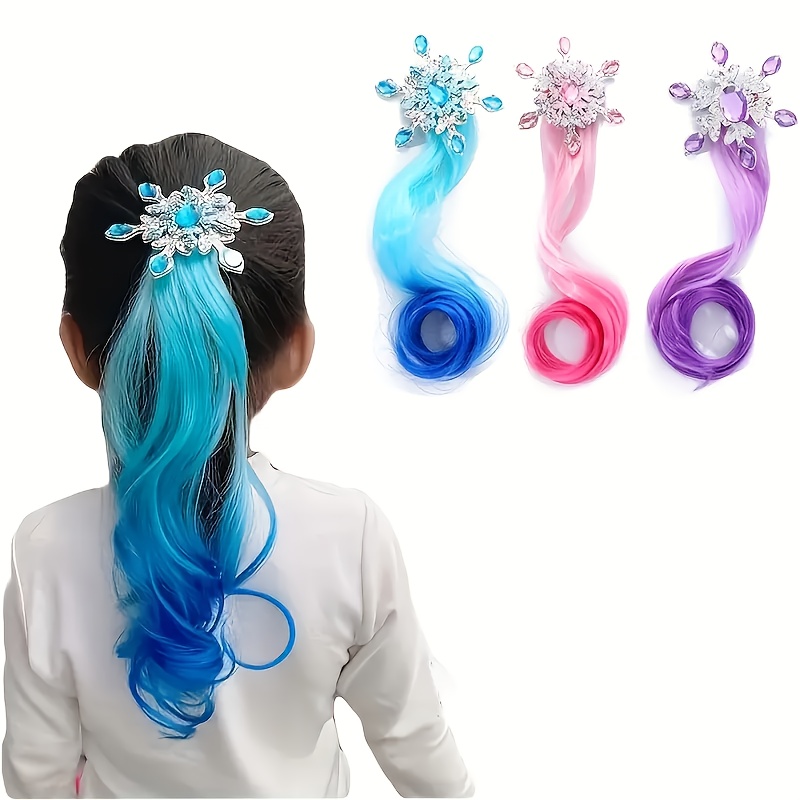 

1/3pcs Hair Extensions Clip For Women, Wigs Beauty Twisted Braided Ponytail Hair Accessories, Trendy Decorative Headwear