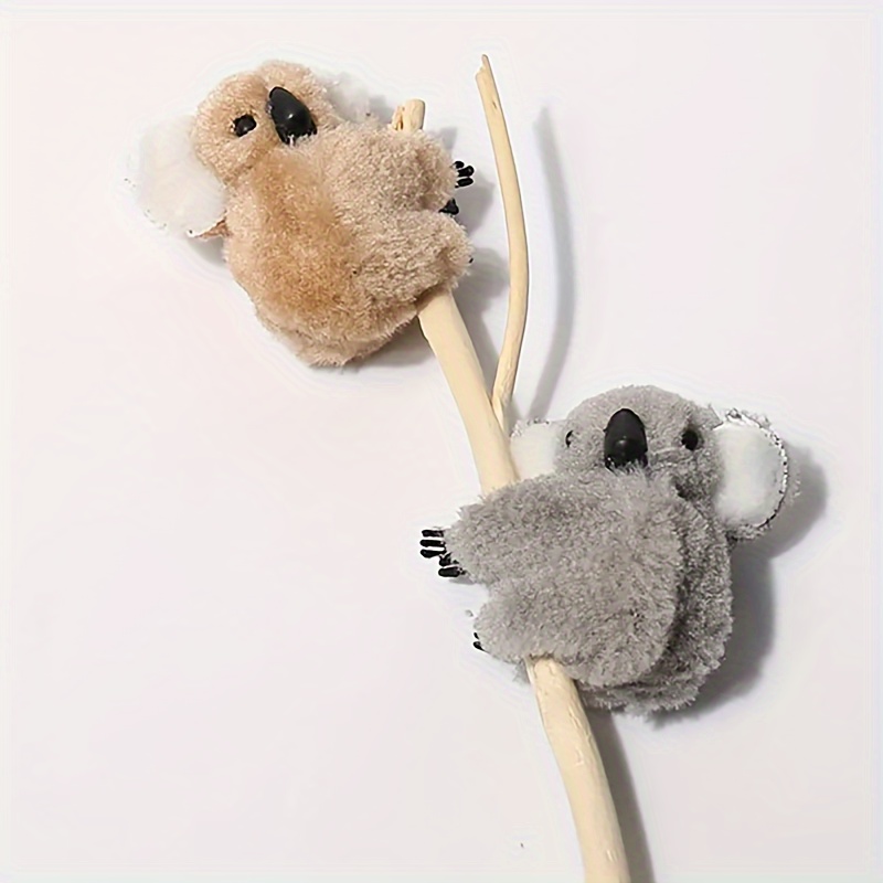 

2pcs Lovely Plush Cartoon Animal Koala Shaped Hair Grab Clips Cute Non Slip Hair Claw Clips For Women And Daily Use