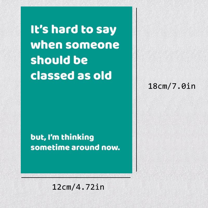 1 Piece Of Greeting Card Was Written In English, Meaning "it's Hard To
