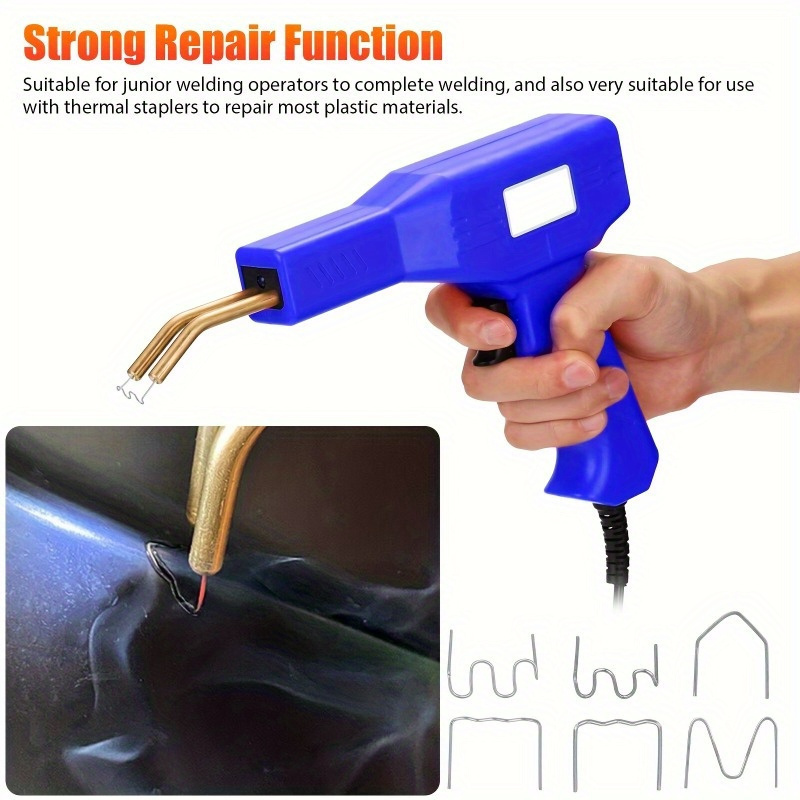 

1200-piece Car Bumper Repair Kit - 6 Types Of Welding Nails For Easy Plastic & Wire Fixes