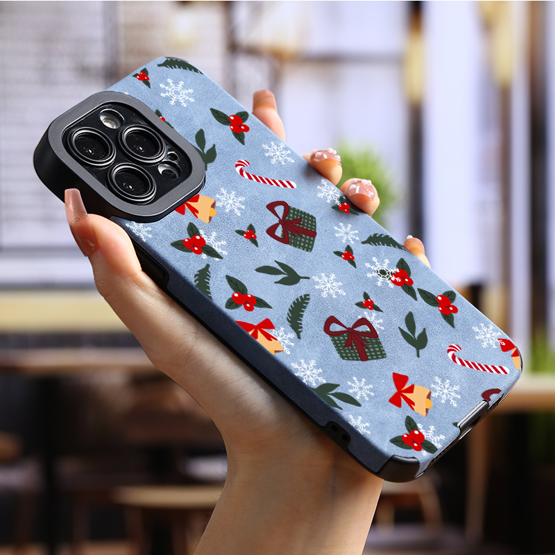 luxury leather shockproof christmas sticker pattern Temu United