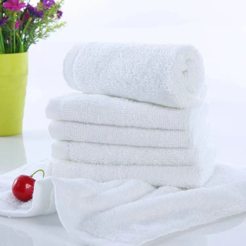 

6/12/24pcs Cotton 25*25cm Hotel Kitchen Absorbent White Small Square Towel, Hotel Small Towel, Hand Wipe Towel, Multifunctional Household Face Towel