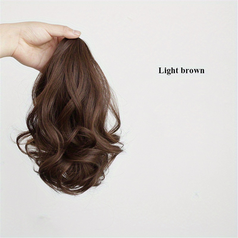 TEMU Fashionable Women's Wigs With Ponytails, Long Curly Hair, Elegant Tie-style Everyday Wigs, Pear Curls, Stylish Ponytails, , Daily Medium And Short Wigs, Vintage Extensions, And Wigs