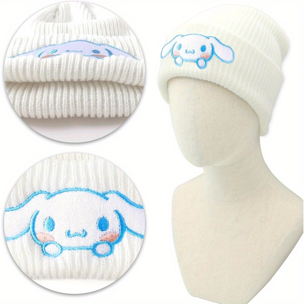 

Hello Kitty Knitted Beanie Hat Cute Stylish Beanies Elasticity Slouchy Warm Cap For Women
