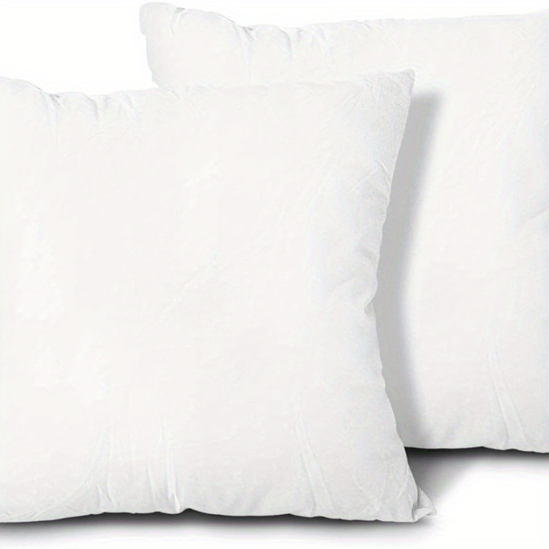 

2pcs Throw Pillow Inserts, Lightweight Down Alternative Polyester Pillow, Couch Cushion, Sham Stuffer, Machine Washable (white, 18x18)