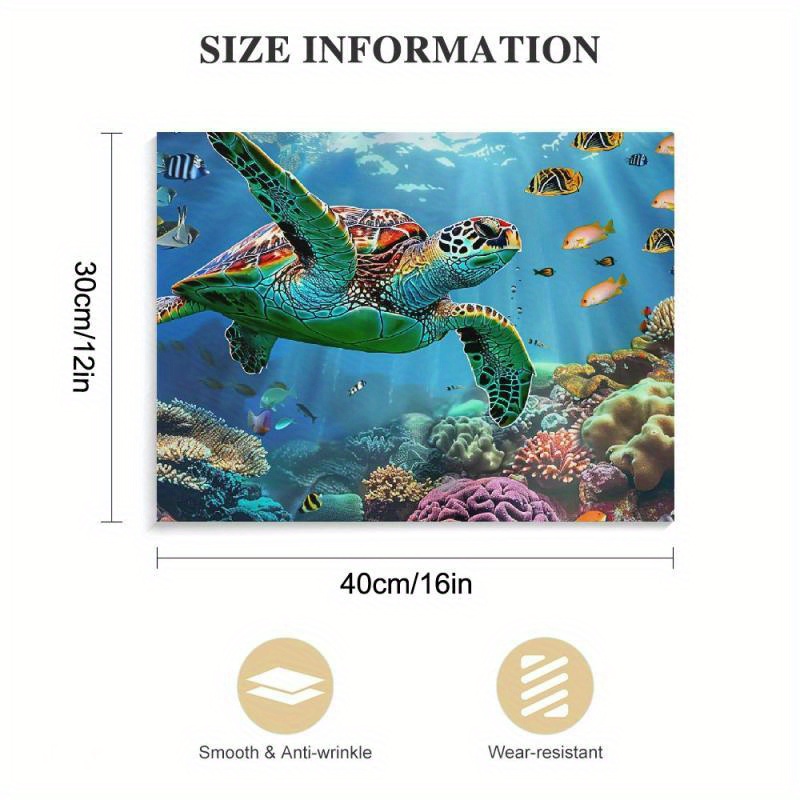 1pc 海の生き物 リビン 海ガメ サンゴ 魚 絵画 ウォールデコ