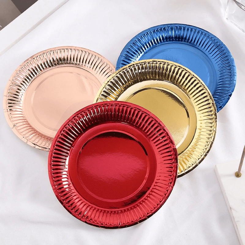 a set of   high quality paper plates for birthday cakes baking dishes cake stands paper plates and party supplies details 1