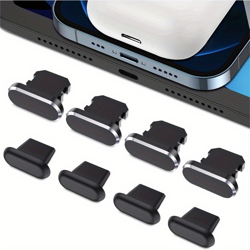 Anti Dust Plugs For Iphone 14 Pro 13 12 11 X Xs 8 Plus Ipad Airpods + Mini Storage Box Iphone Charging Port Plugs