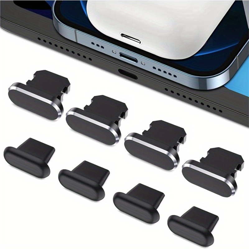 

Plugs For Iphone 14 Pro 11 X Xs 8 Plus For Ipad For Airpods + Mini Storage Box For Plugs, Anti Dust Plugs, For Iphone, For Ipad, For Airpods, Charging Port