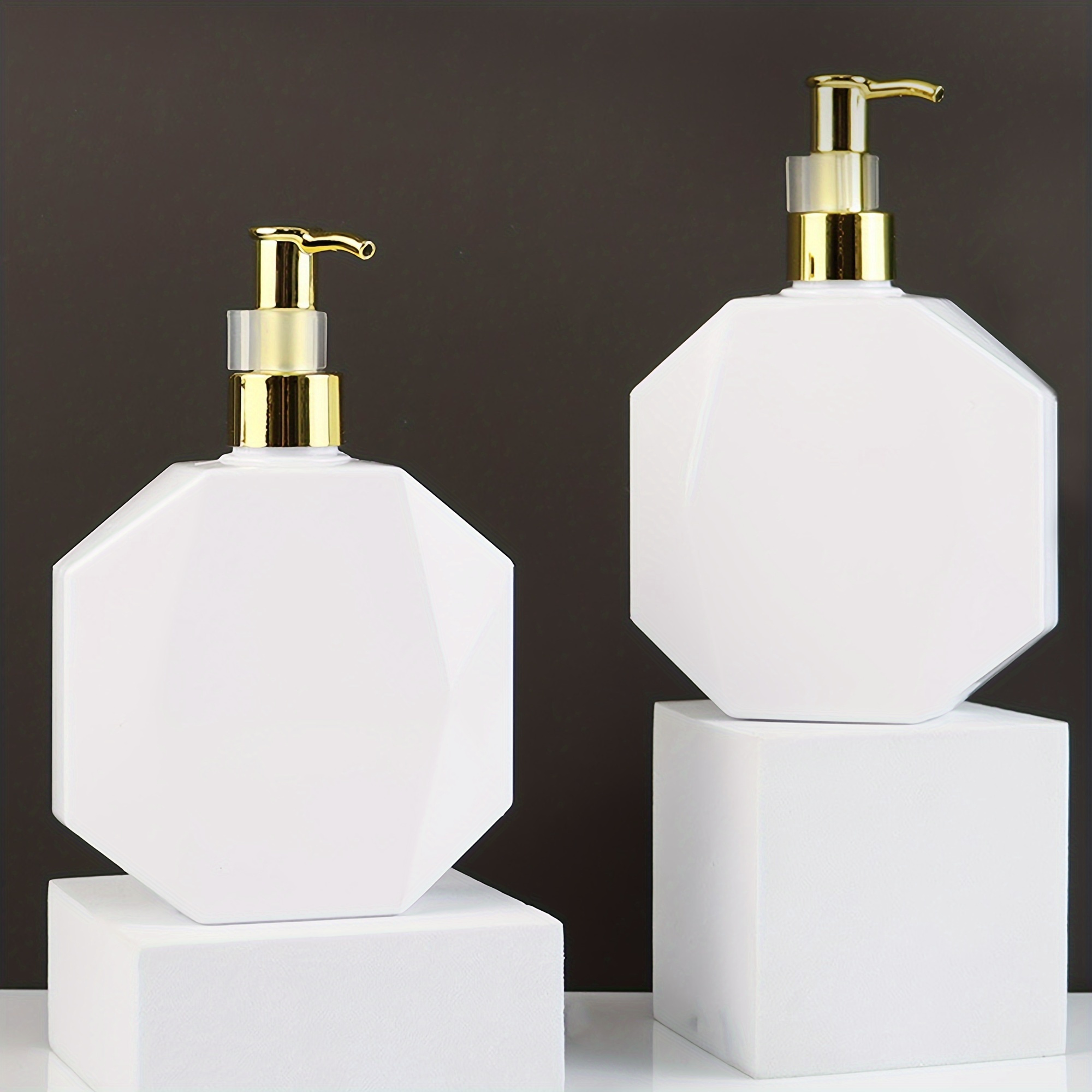 

1pc 300ml Empty Pump Bottle Dispenser Shampoo Lotion Pump Bottle Durable Refillable Containers For Massage Oil & Liquid Soap
