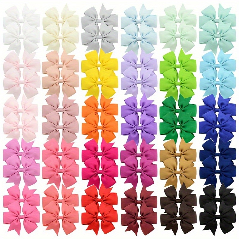 

20pcs Random Color Bowknot Shaped Hair Clips Trendy Hair Barrettes Stylish Hair Accessories For Women And Daily Use