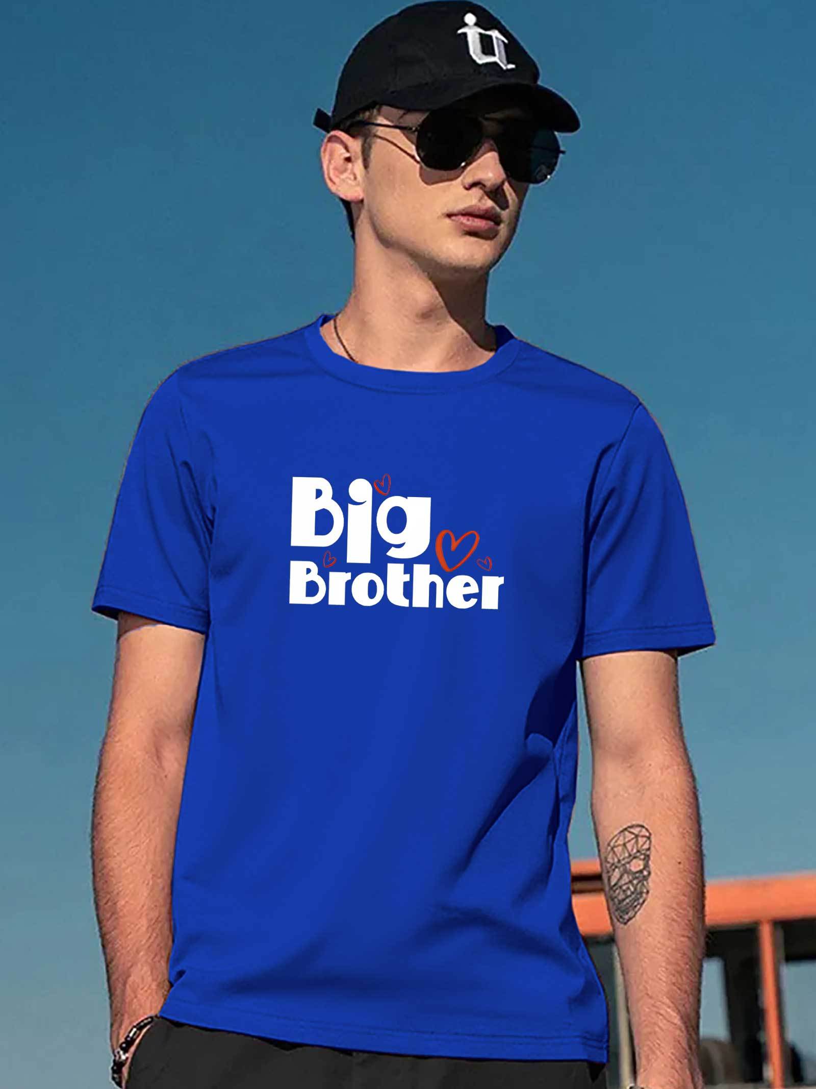 Big Brother Print Men's Creative Top Casual Short Sleeve - Temu Canada