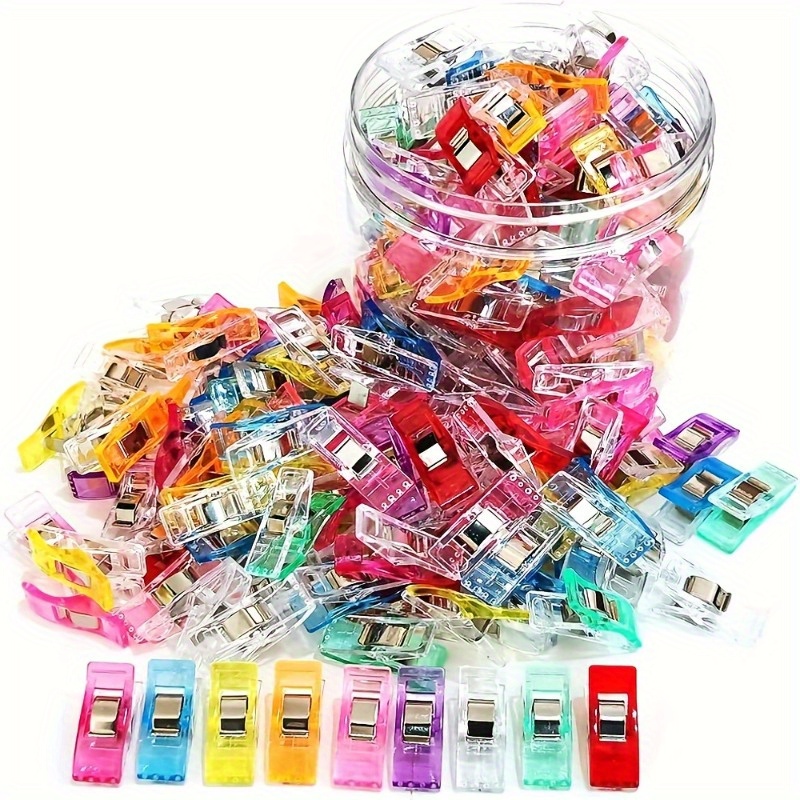 

30pcs Quilting Sewing Clips Set: Multicolor, Durable Plastic Clip Tools With Storage Box For Easy Fabric Handling