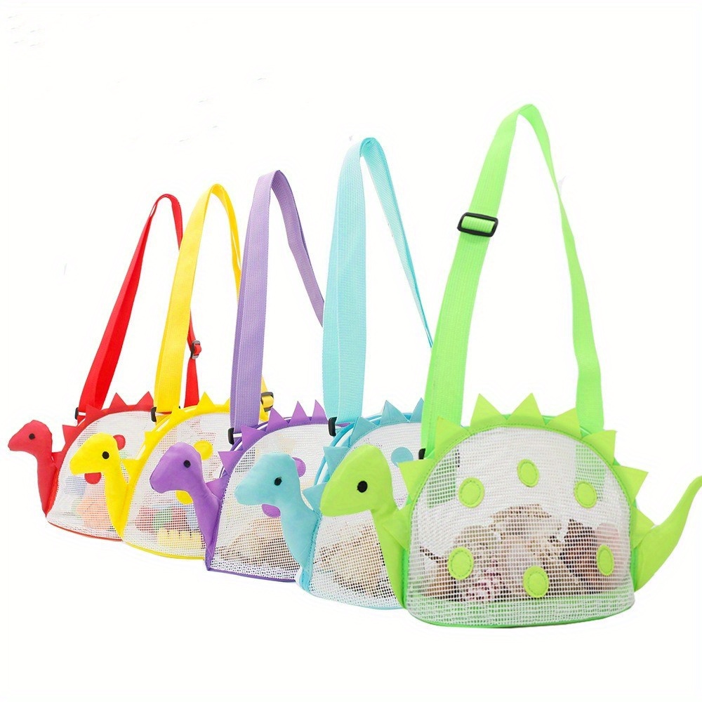 

New Dinosaur Portable Zipper Beach Bag, Toys Storage Bag