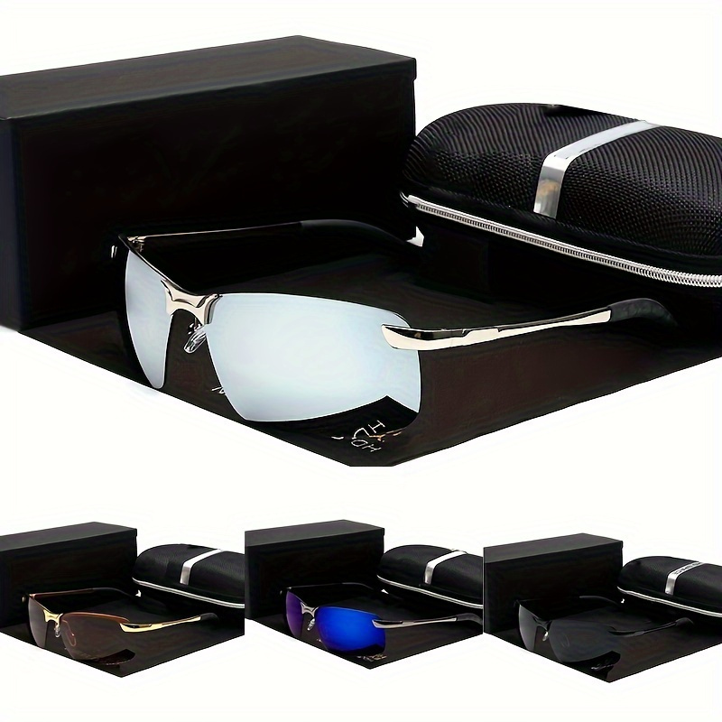 1pc Mens Fashion Square Simple High Definition Polarized