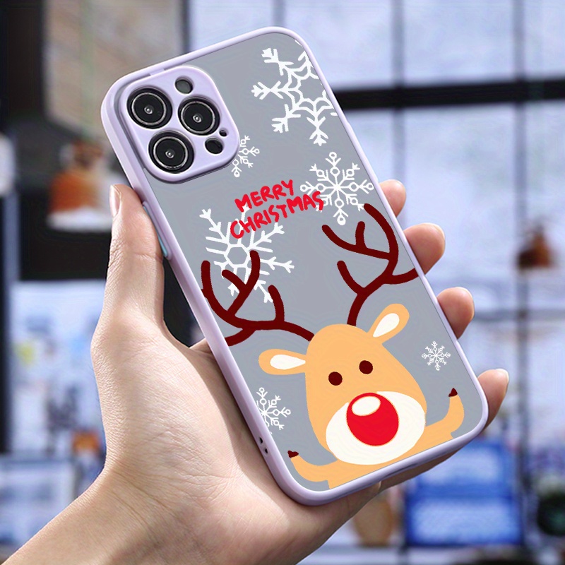 luxury shockproof cartoon christmas deer pattern phone case Temu