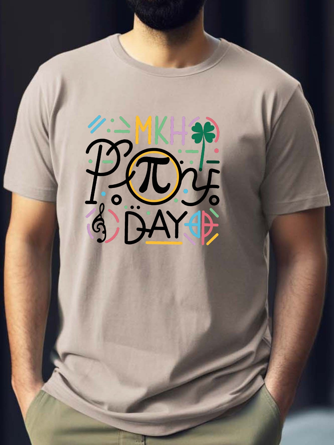 Pi Day Print Tee Shirt Tees Men Casual Short Sleeve T shirt - Temu Ireland