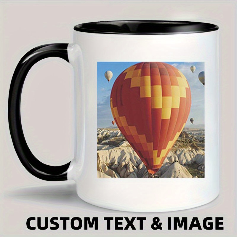 

1pc Custom Photo Coffee Mug, 11oz Personalized Mug Picture, Text, Name - Gifts For Boyfriend, Girlfriend, Best Friend, Christmas Gifts, Taza Personalizadas