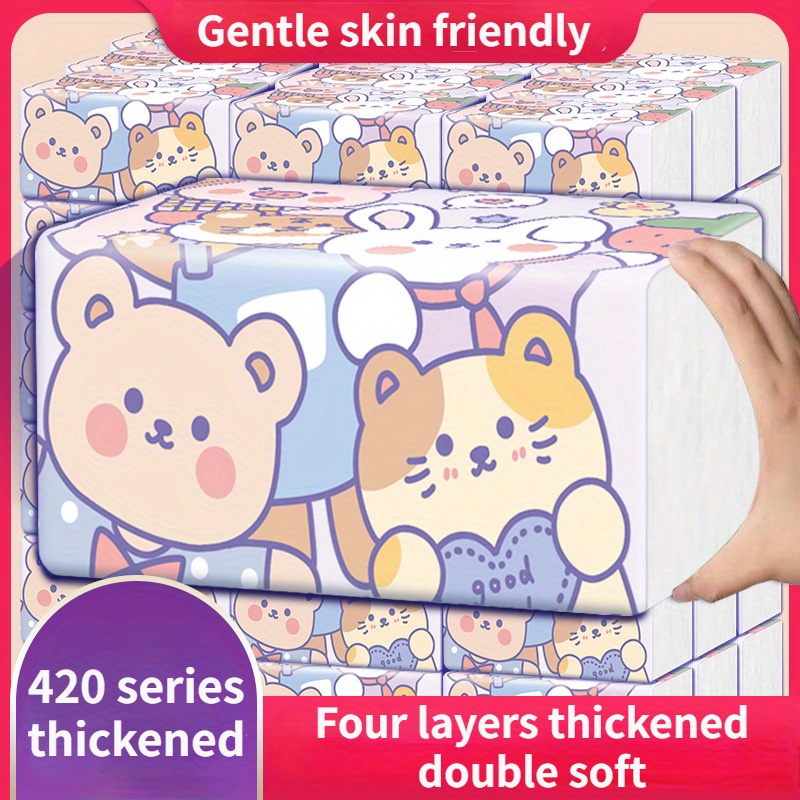 Gentle Skin friendly 4 ply Facial Tissues Virgin Wood Pulp Temu Germany