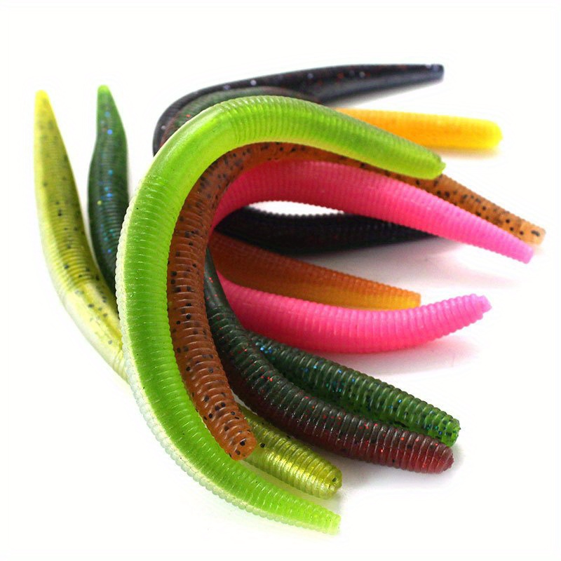 Bass Fishing Wacky Worm Kit, Wacky Rig Tool with O Rings, Weed Guard  Weedless Hooks, Worm Bait Hooks Soft Plastic Lures Set for Soft Stick Baits  (176pcs Kit), Soft Plastic Lures 