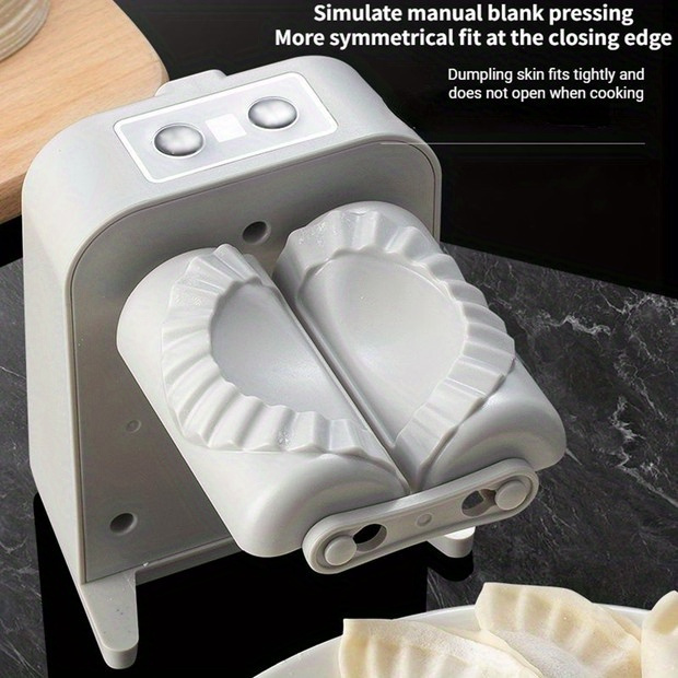 1pc   rechargeable automatic dumpling making machine with lithium battery usb charging food contact safety   1500 dumplings when   very suitable for home use a magical dumpling making tool details 2