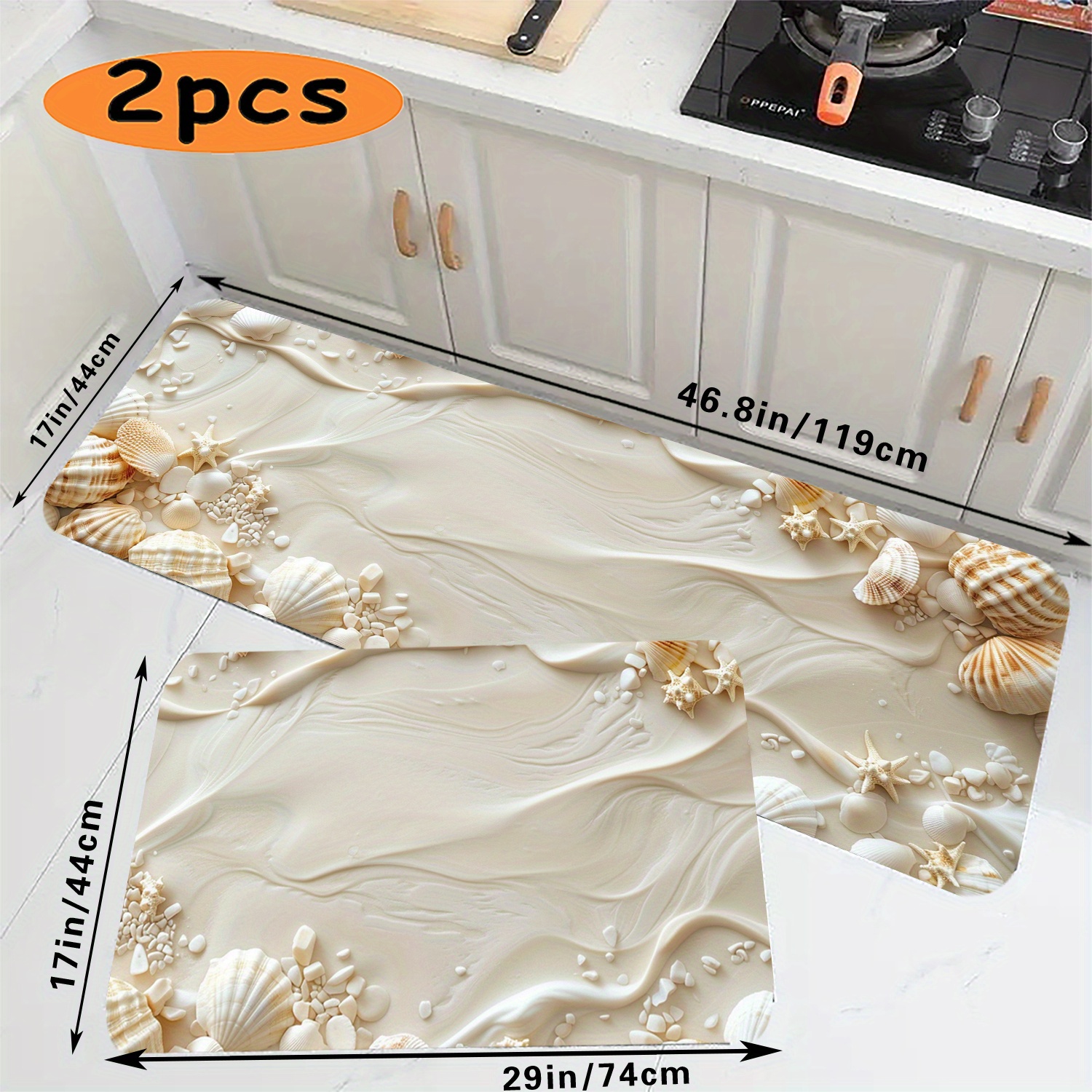 

2pcs Bathroom Mat, Absorbent & Quick-drying Kitchen Floor Carpet, Non-slip & Super Soft Entry Doorway Floor Rug, For Bathroom Bedroom Room, Ideal Bathroom Supplies, Home Decoration