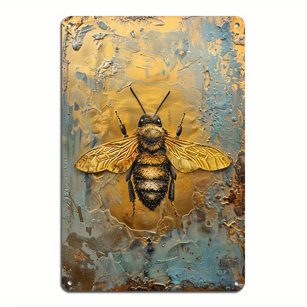 

1pc Vintage Tin Sign Plaque Decor, Decor, Aluminum Metal Tin Sign, Gift Floral Poster Plaque Wall Sign(8x12inch/20*30cm)