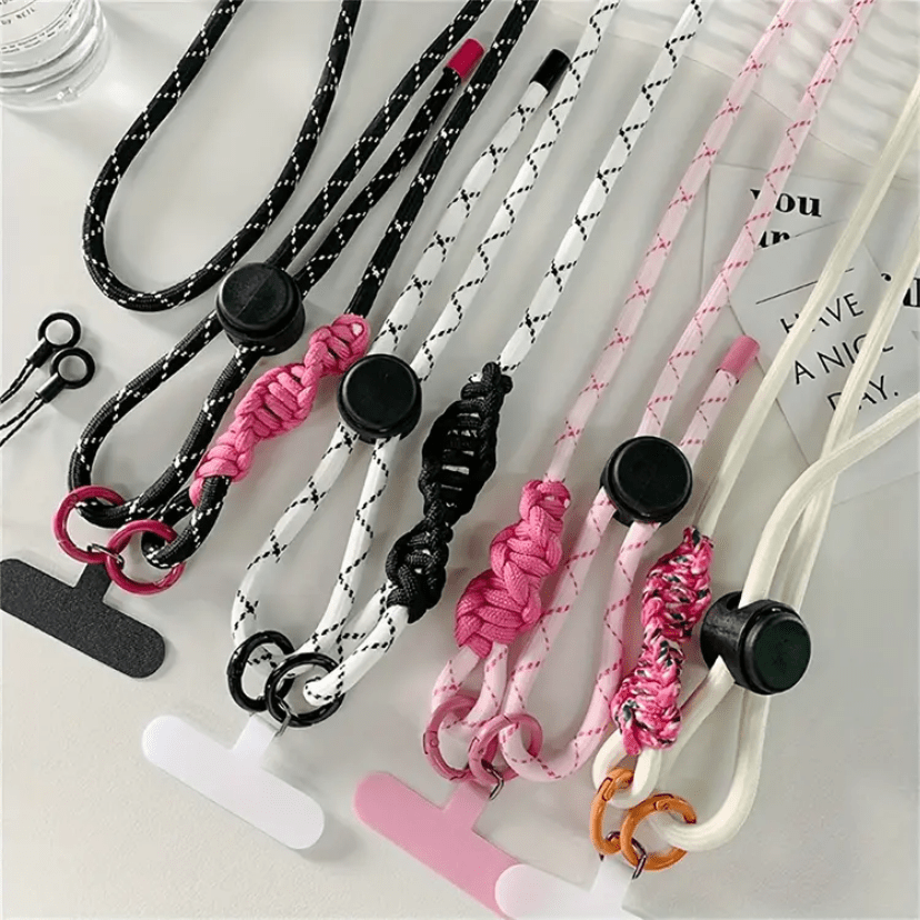 

Cute Phone Lanyard Adjustable Outdoor Universal Case Crossbody Shoulder Card Neck Cord Clip Hang Anti-lost Wrist Strap