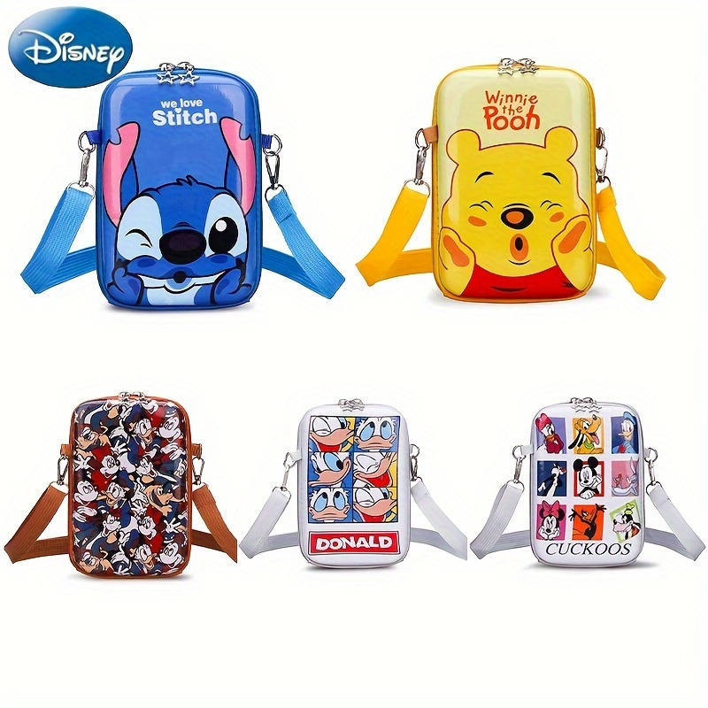 

1pc, Disney Licensed Kawaii Shoulder Bag With Stitch, , Designs, Cute Crossbody Bag With Zipper, Fashion Accessories