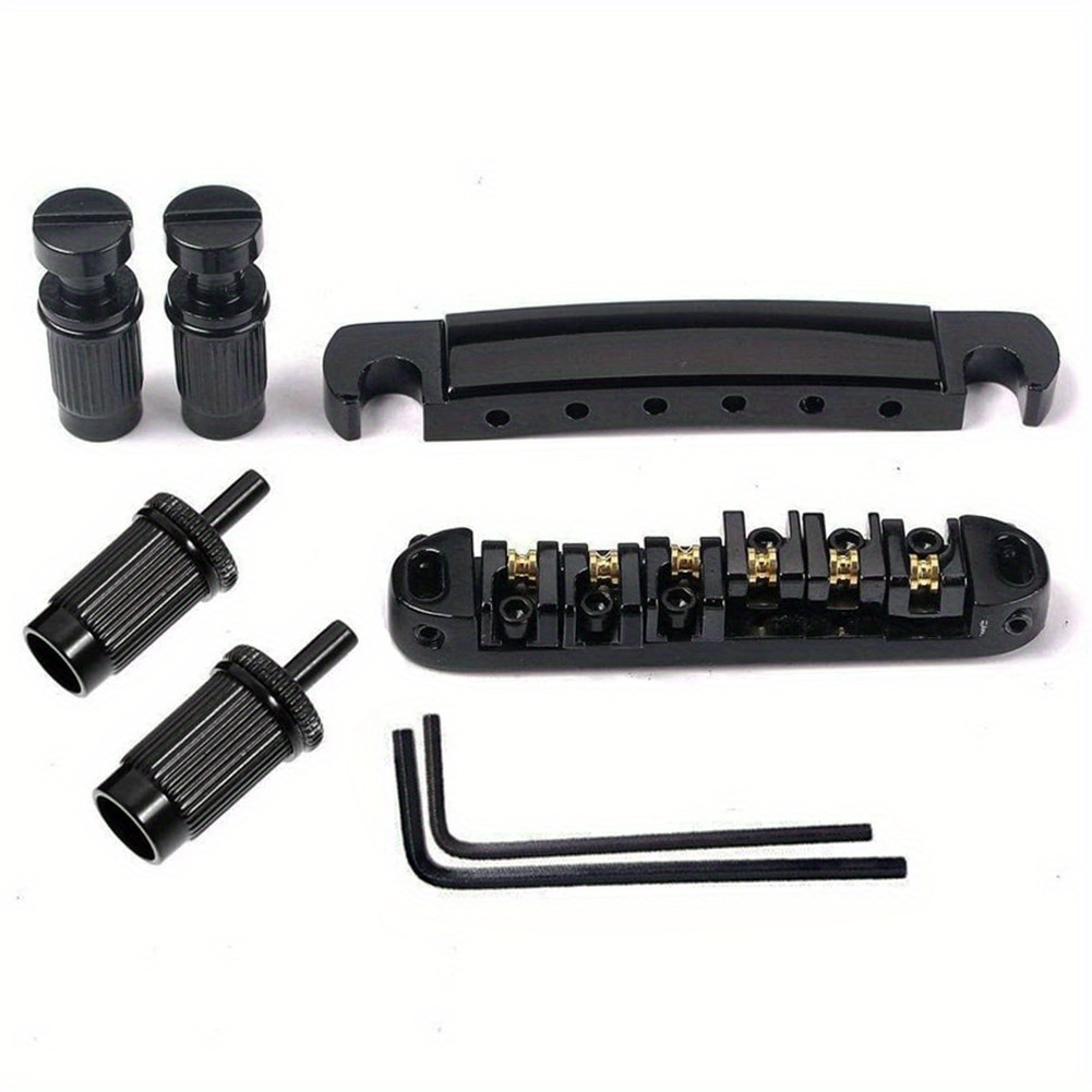 1 Set (U+L) Tune-O-Matic Bridge LP SG Electric Guitar Bridge String Board Bridge Rolling Ball Roller Les Paul Bridge