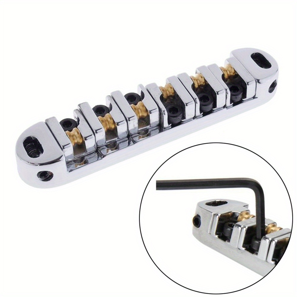 1 Set (U+L) Tune-O-Matic Bridge LP SG Electric Guitar Bridge String Board Bridge Rolling Ball Roller Les Paul Bridge