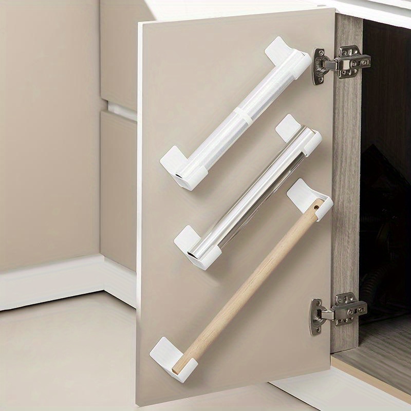 

4pcs Punch-free Storage Tray, Fresh-keeping Film Garbage Bag Cabinet Storage Rack, Refrigerator Side Storage Rack