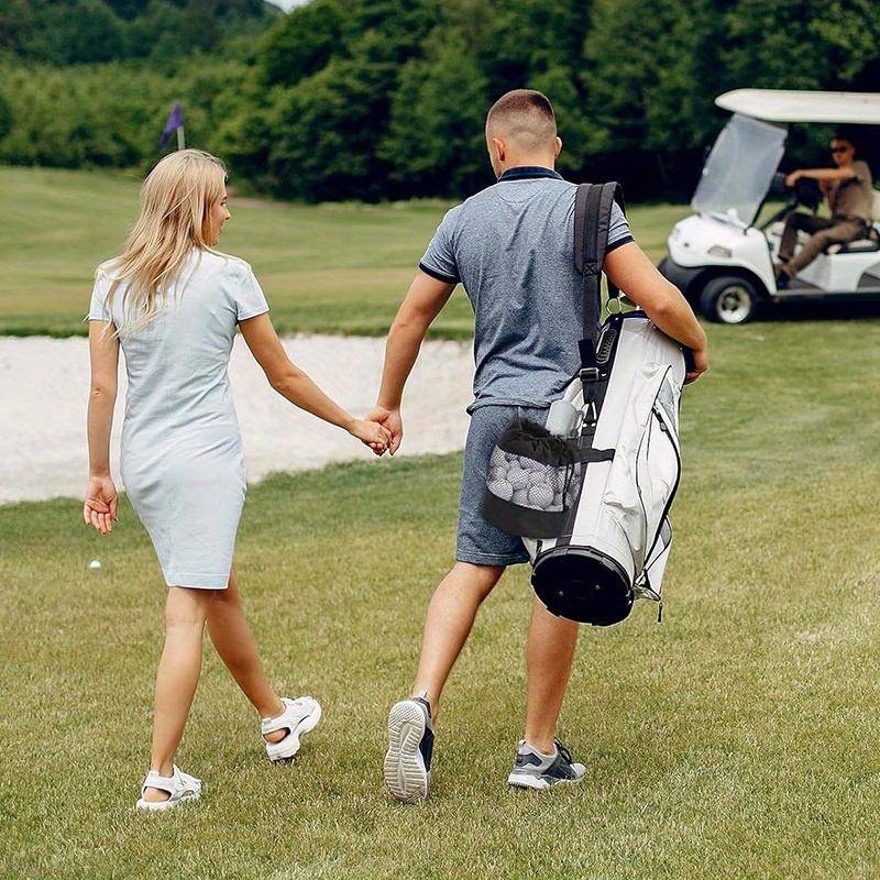 golf storage bag nylon mesh golf bag single sided drawstring golf net cloth bag golf accessories details 4