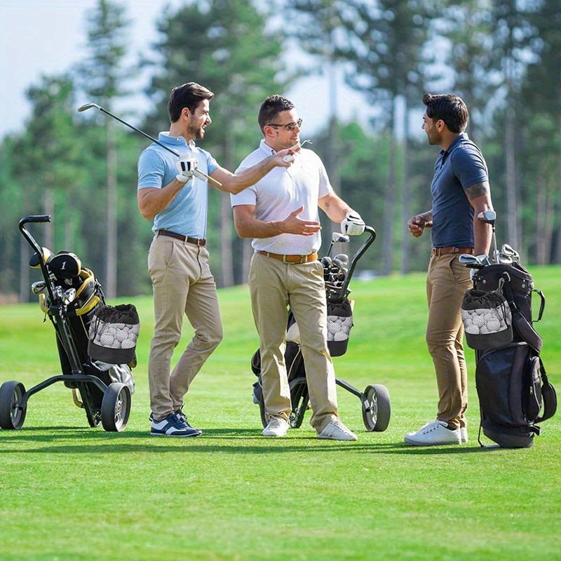 golf storage bag nylon mesh golf bag single sided drawstring golf net cloth bag golf accessories details 5