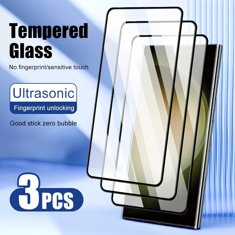 

3pcs Verre Trempé Pour Samsung S24/S24+/S24 Ultra/S23/S23 FE/S23+/S22/S22+/S21 FE/S21/S21+/Note 20 Film de Protection en Verre Trempé pour Écran de Téléphone