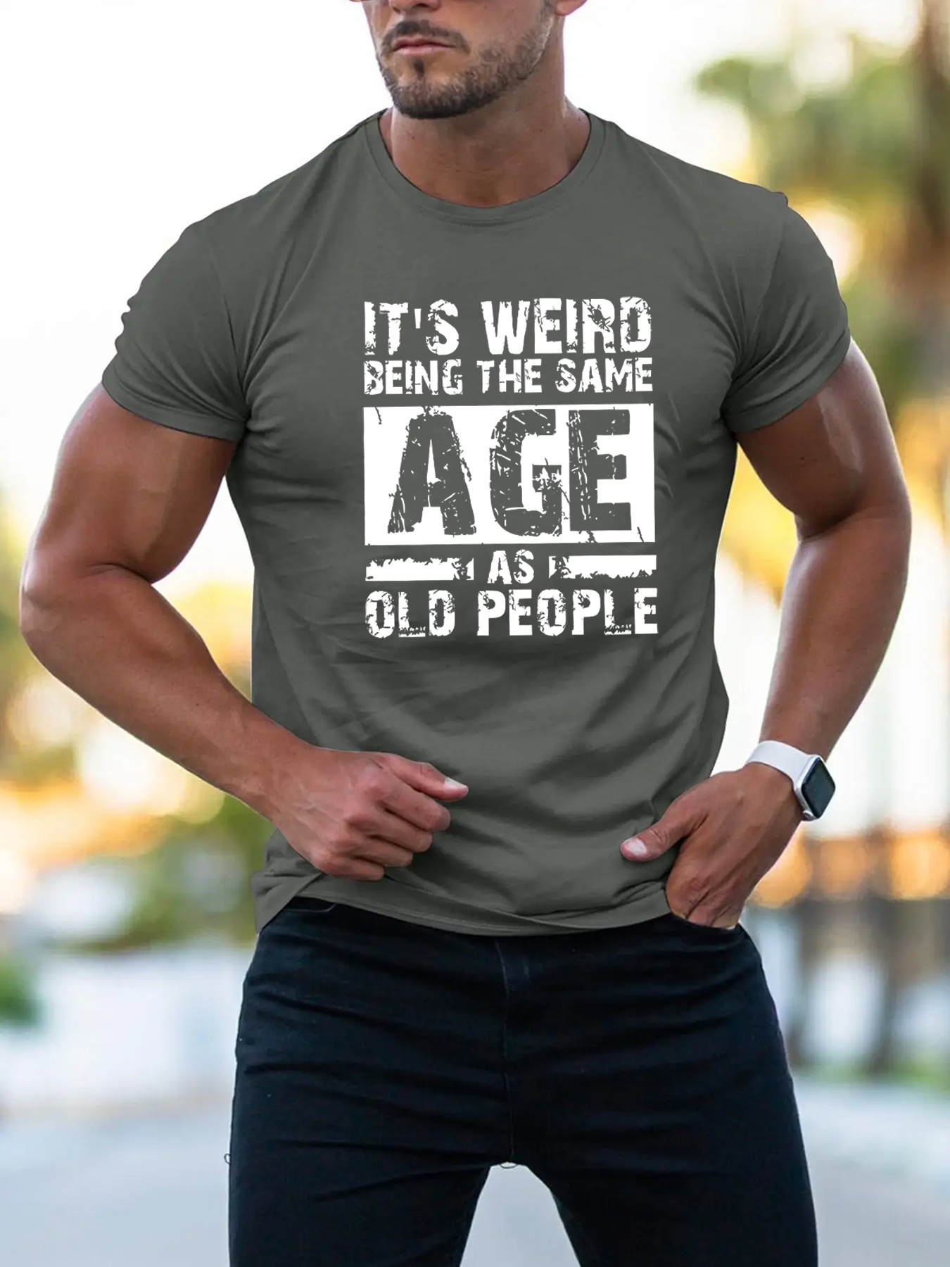 età persone anziane stampa maglietta Temu Italy