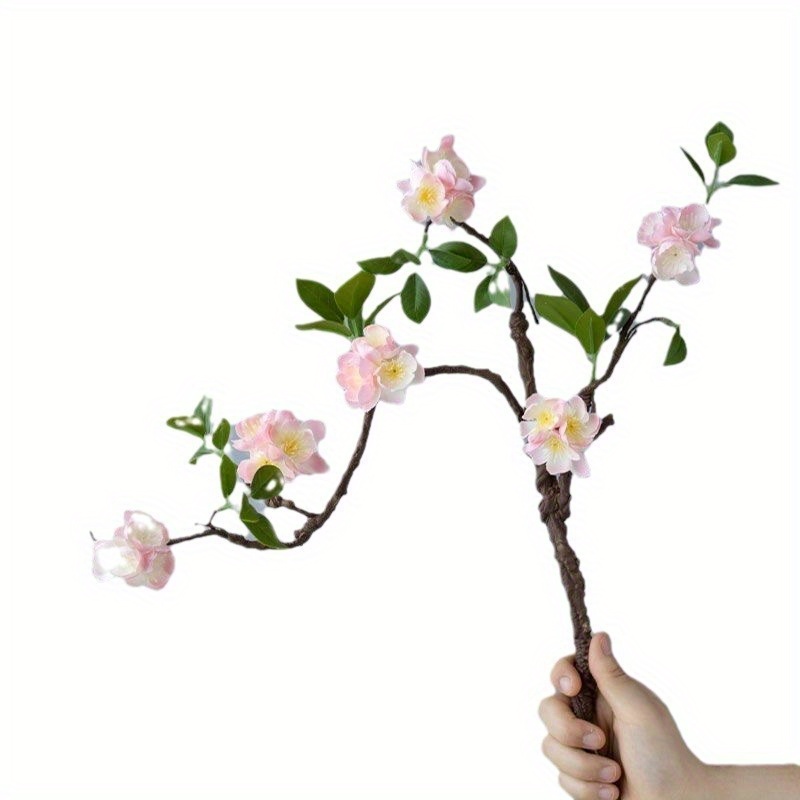 1 Set, Artificial Plum Blossom Set With Vase, Chinese Style Faux Branches, Simple Home Decor, Mother's Day Gift