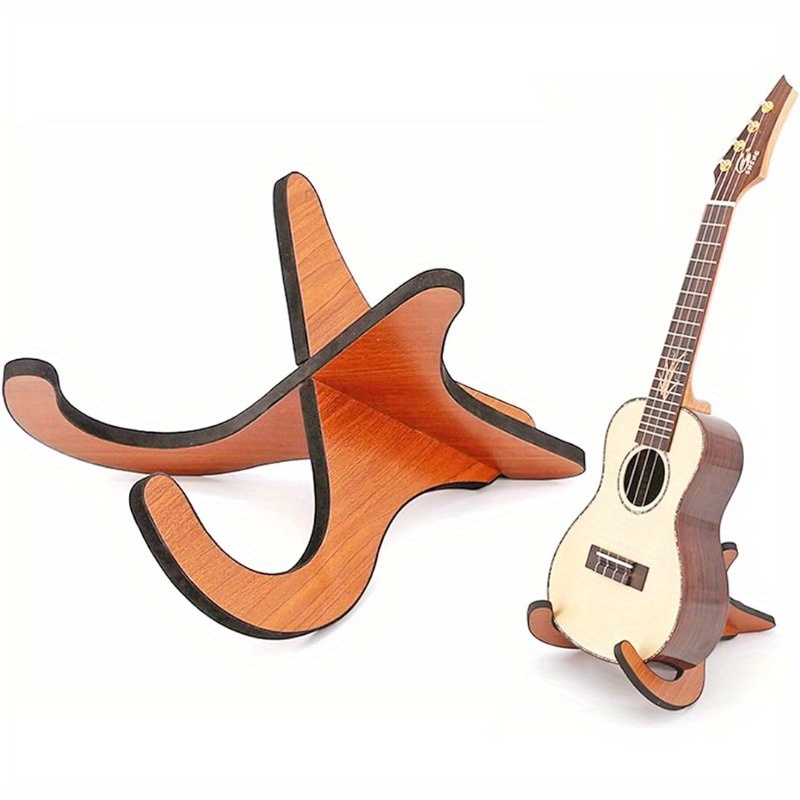 

Aebor Portable Wooden Holder, Compact Wood Stand For Small Guitar, Violin, Banjo, Mandolin