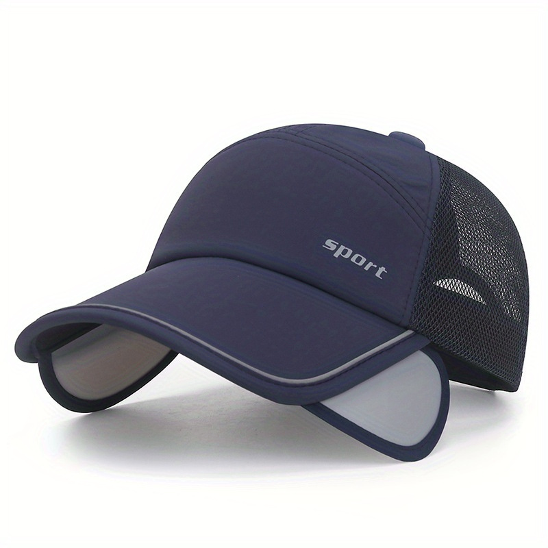 Outdoor Baseball Pull-out Brim & Retractable Sun Hat, Fashion Fishing Hat, Sun Visor Hat, Breathable Rounders