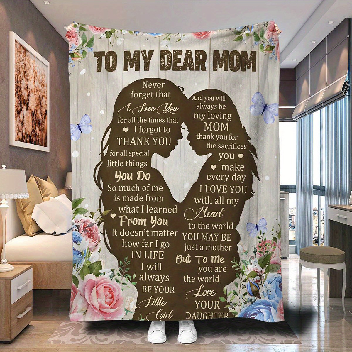 1pc birthday gifts blanket for mom birthday gift ideas for mom mom throw blanket blanket for mom from daughter and gift details 2