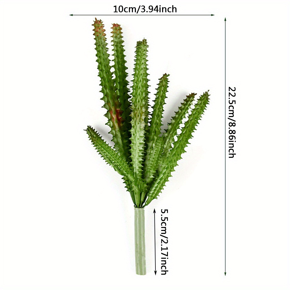 Mini Cactus Column - Realistic Succulent Plant, Durable Plastic, Perfect For Decor