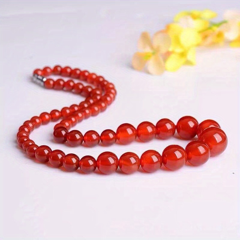 

Fashion Natural Jade Beads Necklace For Men Women, Birthday Gift