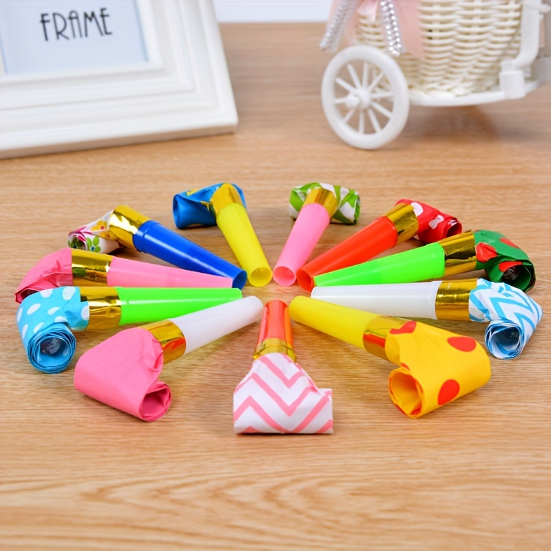 

50pcs Colorful Noise Makers, Make Your Birthday Party Fun And Memorable