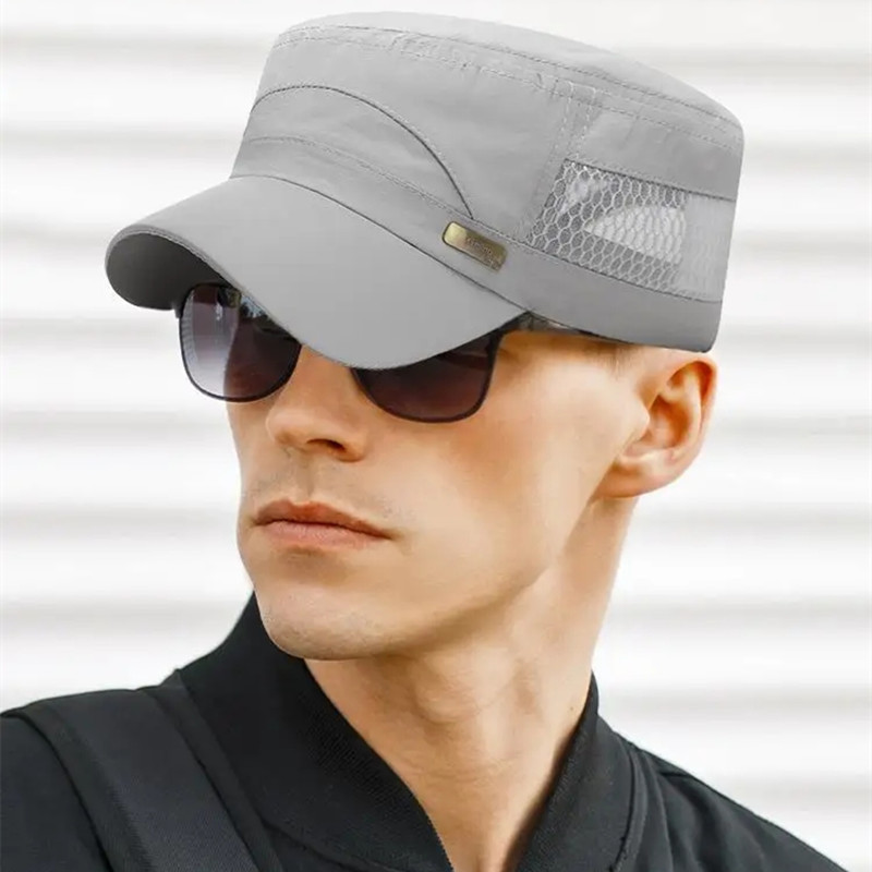 Baseball Shades for Men Flat Bill Hats Fashion Trendy Outdoor