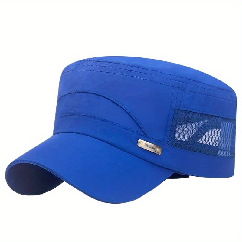 Breathable Mesh For Men And Women Quick Dry Flat Top Hat For