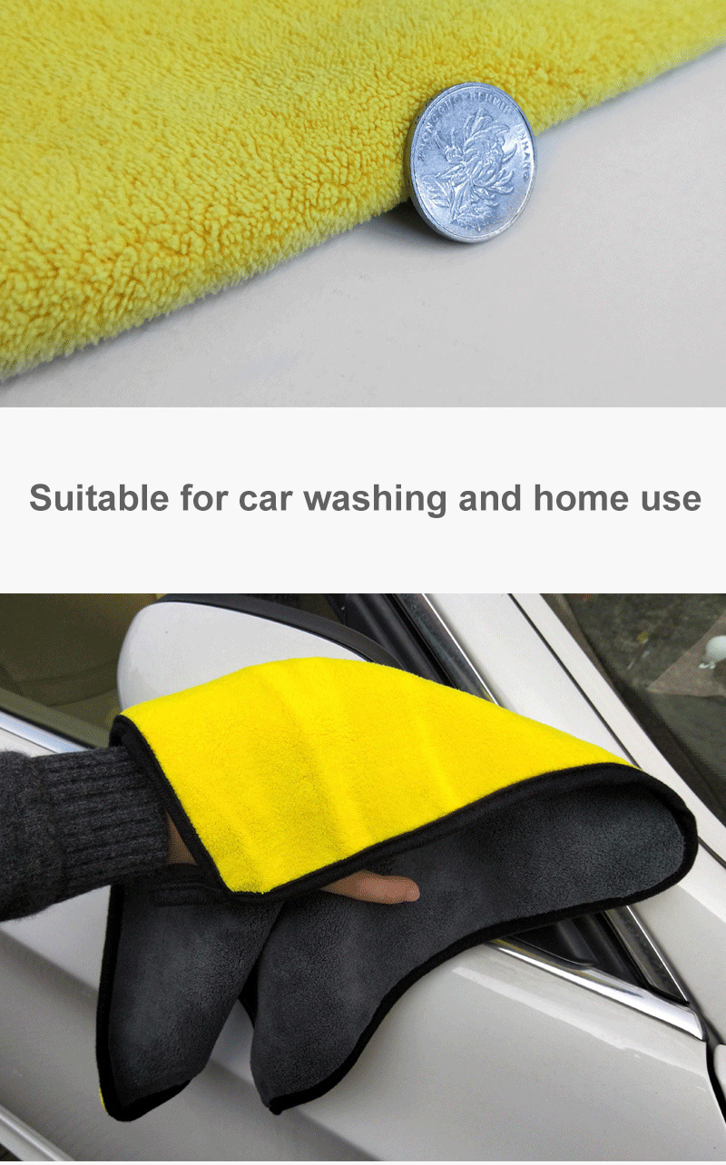 5pcs ultra absorbent microfiber cleaning cloths reusable multi purpose towels for kitchen windows and car care     removal rags details 2