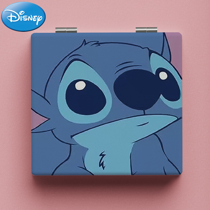 

Disney Stitch Compact Folding Mirror, Portable Double-sided Mini Makeup Mirror, For Students & On-the-go Touch-ups