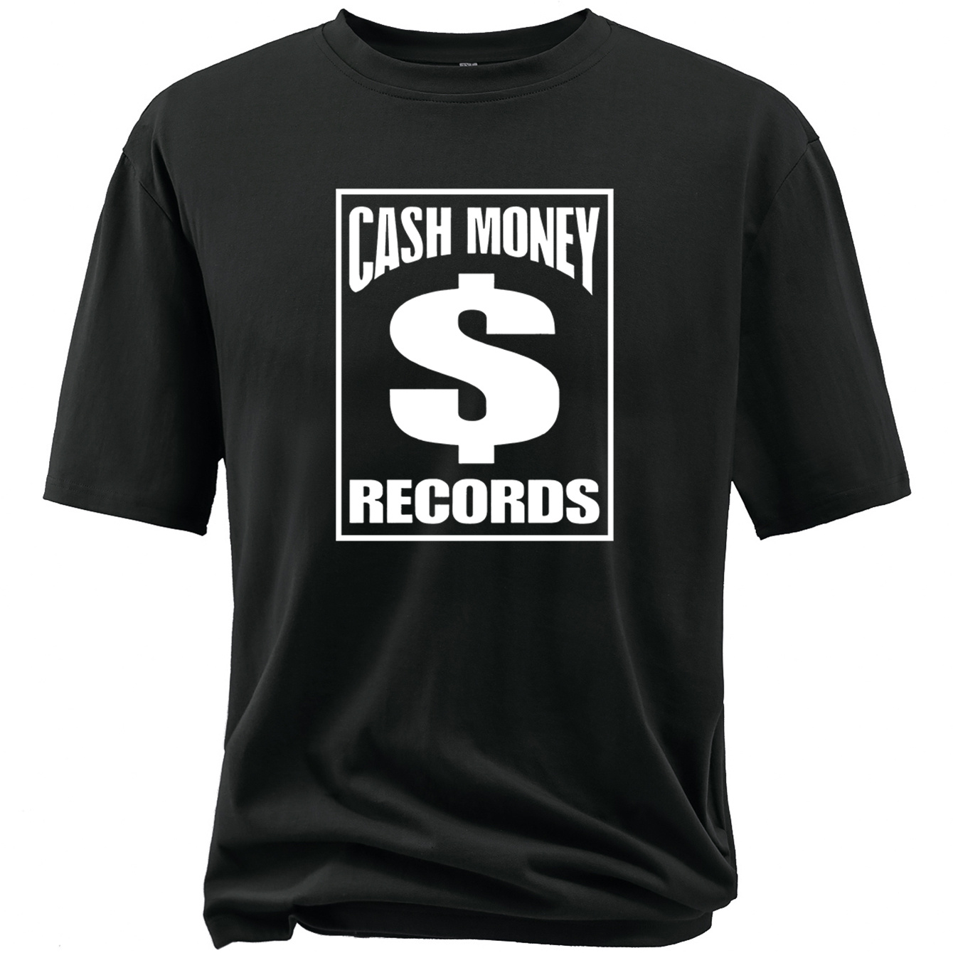 

Cash Money Creative Alphabet Print Plus Size Men's Crew Neck Short Sleeve Comfy Summer T-shirt For Daily Wear And Work Out