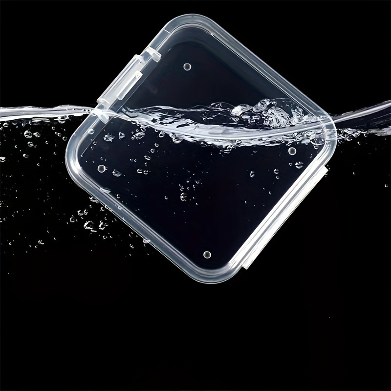 5pcs Square Transparent Plastic Storage Boxes with Lids - Durable, Seamless Organizer Containers for Jewelry, Hardware, Earbuds &amp; Small Accessories - Multi-Purpose, Wear-Resistant, Jewelry Organizer Storage