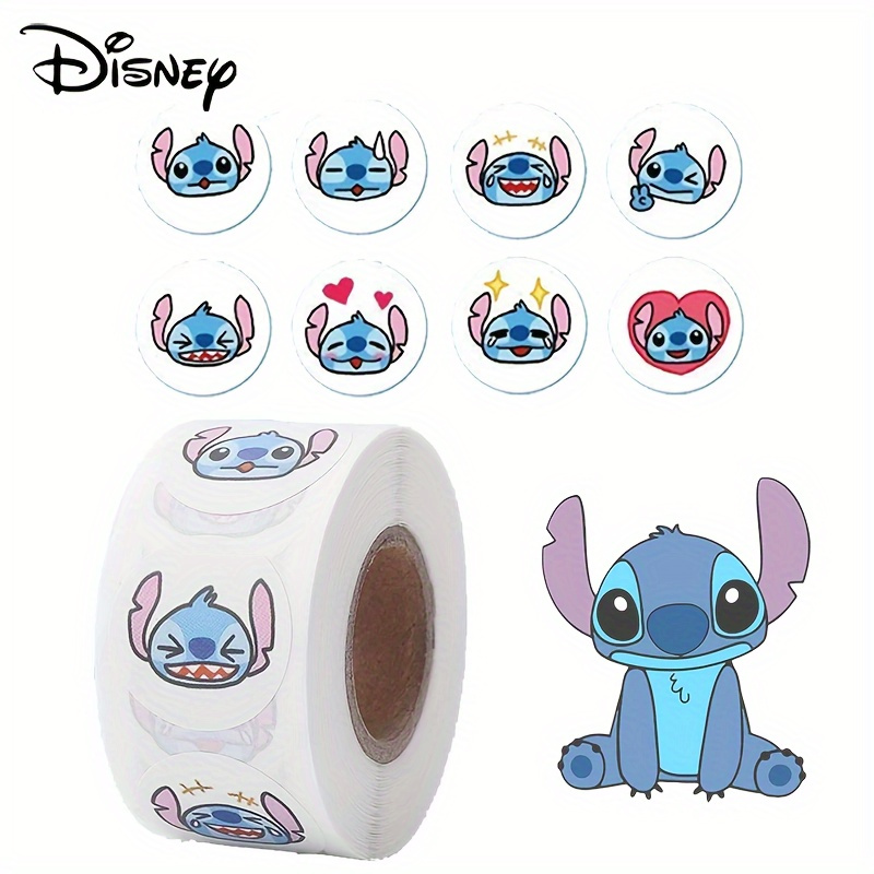 

500pcs/roll Stitch Cartoon Stickers Cute Stickers Decoration Journal Stickers Tape Computer Phone Water Cup Stickers Cute Stickers Birthday Gifts